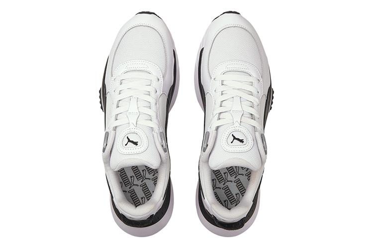 Кроссовки унисекс PUMA Wild Rider белые/черные, 37 EU