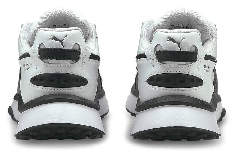 Кроссовки унисекс PUMA Wild Rider белые/черные, 37 EU