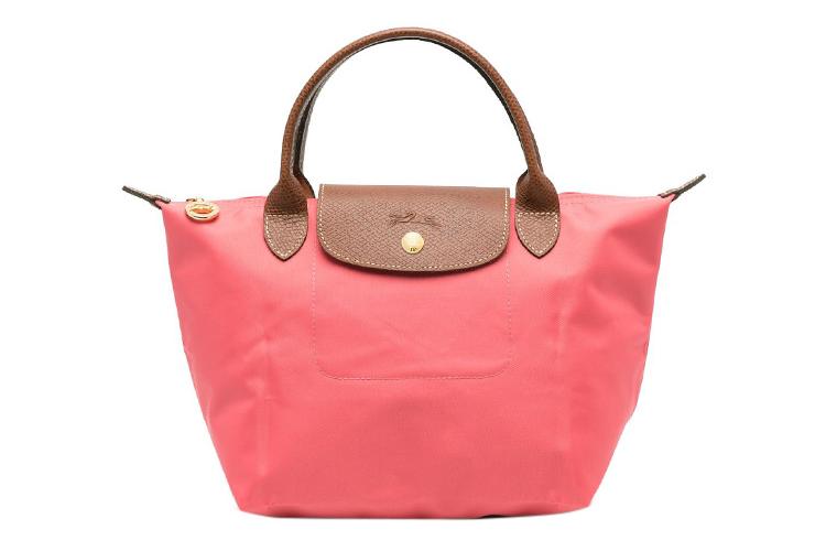 Сумка женская LONGCHAMP Le Pliage Canvas Dumpling Bag персиково-розовая