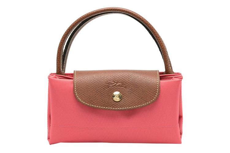 Сумка женская LONGCHAMP Le Pliage Canvas Dumpling Bag персиково-розовая