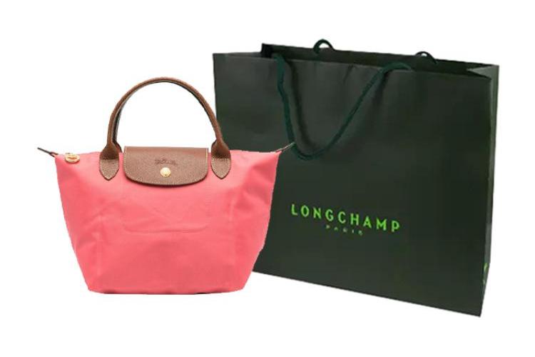 Сумка женская LONGCHAMP Le Pliage Canvas Dumpling Bag персиково-розовая