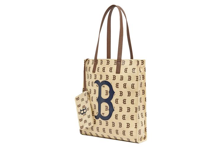 Сумка женская MLB Monogram Collection квадратная, хаки