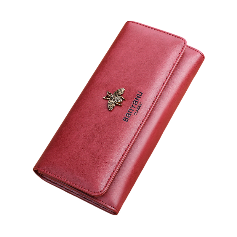 Кошелек женский Banyanu BYN-8095, bee style-burgundy