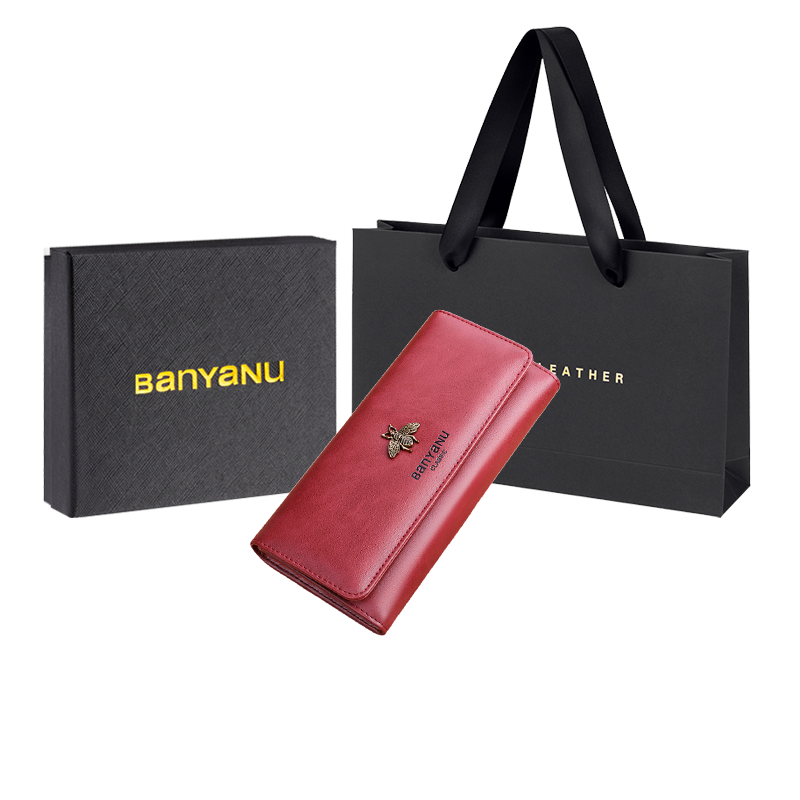 Bee Style-Burgundy-Anti-Skimming