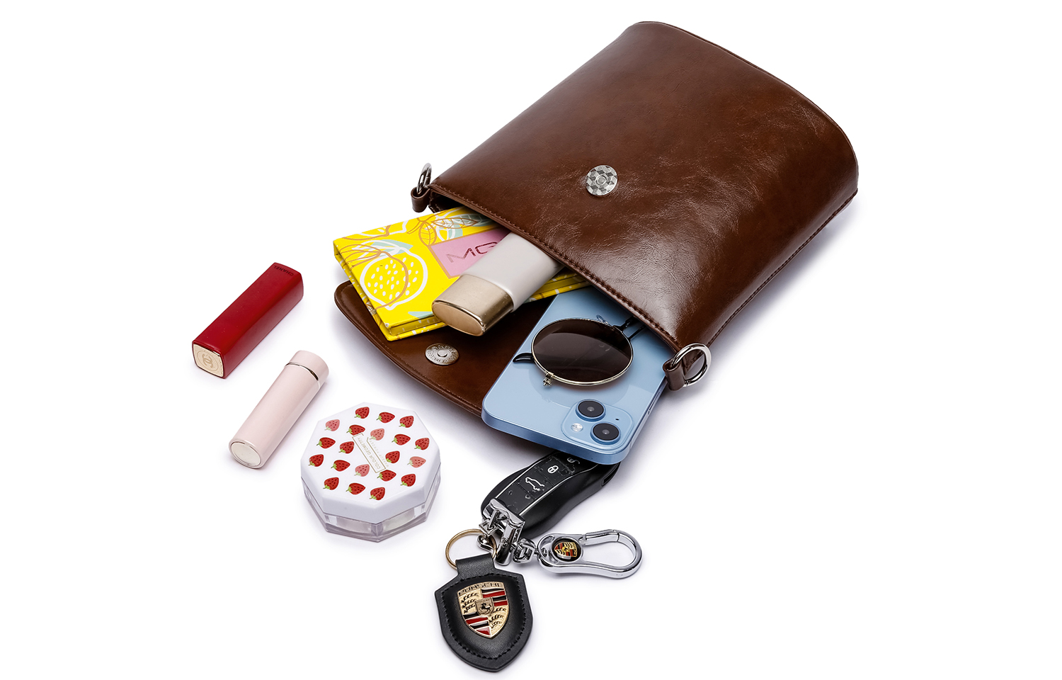 Сумка женская NOMK MK231021-2 темно-коричневая