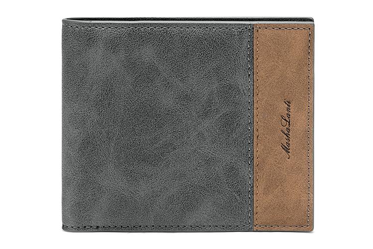 Кошелек мужской MashaLanti M024306D30006 серый и кофейный