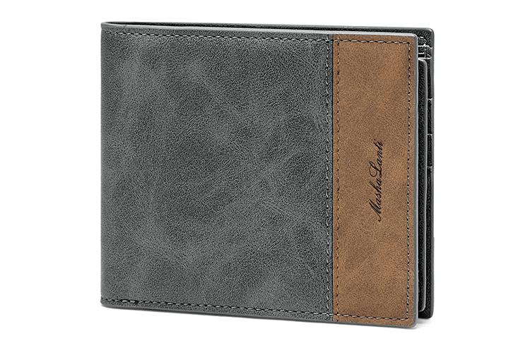 Кошелек мужской MashaLanti M024306D30006 серый и кофейный