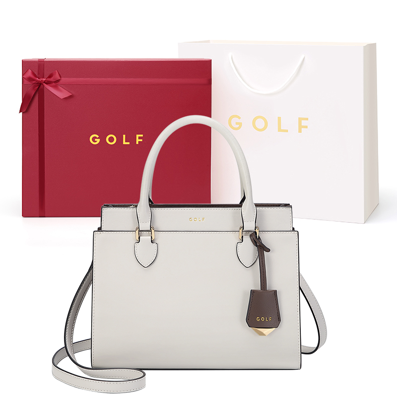 Сумка женская GOLF Kelly Bag белый/хаки/абрикосовый