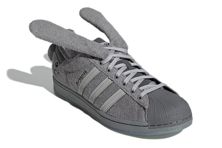 Кеды унисекс Adidas Superstar Melting Sadness Bunny серые, 47 1/3 EU