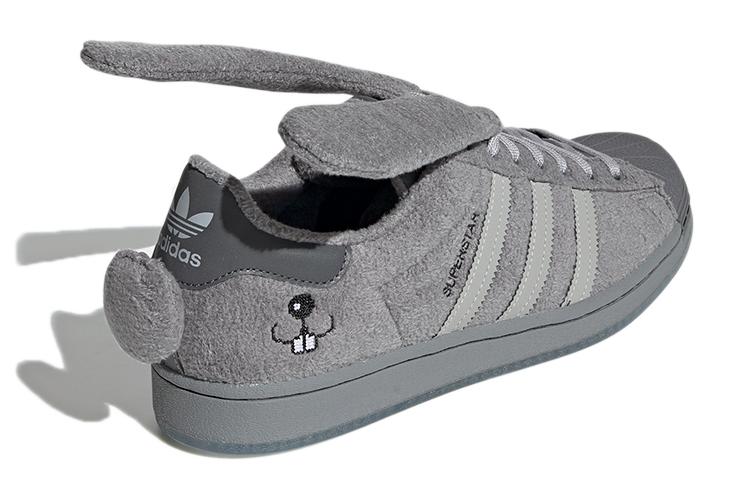 Кеды унисекс Adidas Superstar Melting Sadness Bunny серые, 47 1/3 EU
