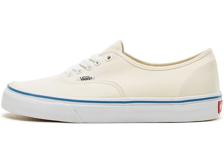 Кеды унисекс Vans Authentic Foxstripe белые, синие, 38 EU
