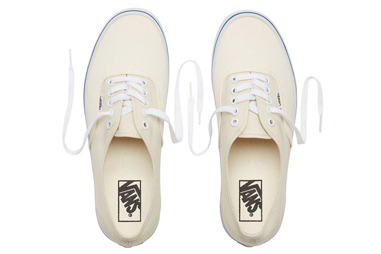 Кеды унисекс Vans Authentic Foxstripe белые, синие, 38 EU