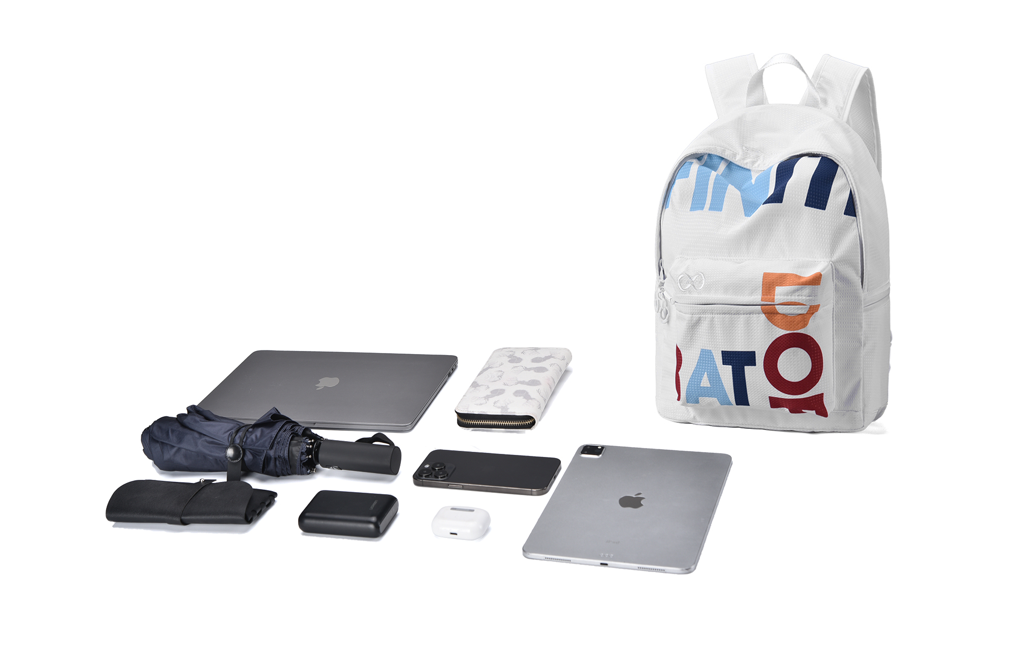 Рюкзак унисекс FINITE LOOP белый, 1759953