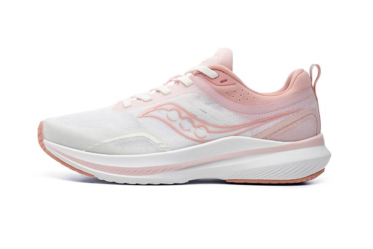 Кроссовки женские Saucony Hummingbird 3 белые и розовые