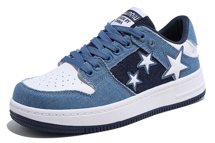 Кеды женские HUANQIU CH2112WL белые, синие, 35 EU