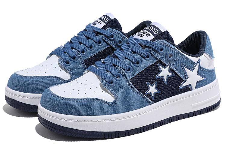 Кеды женские HUANQIU CH2112WL белые, синие, 35 EU