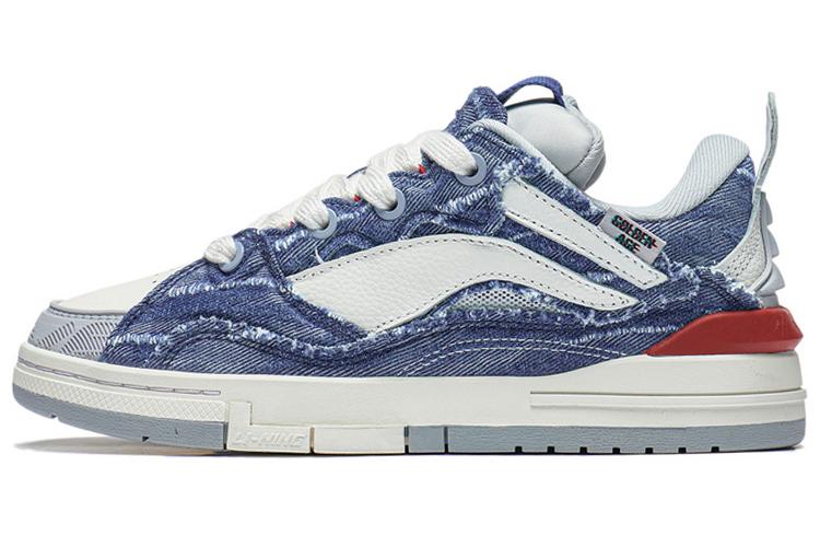 Кеды женские LiNing Wave GOLDEN синие и белые, 35.5 EU