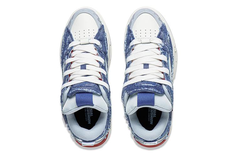 Кеды женские LiNing Wave GOLDEN синие и белые, 35.5 EU