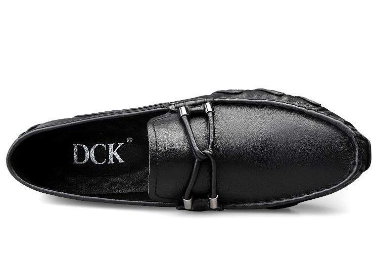Мокасины мужские DCK FL51021 черно-белые, 44 EU