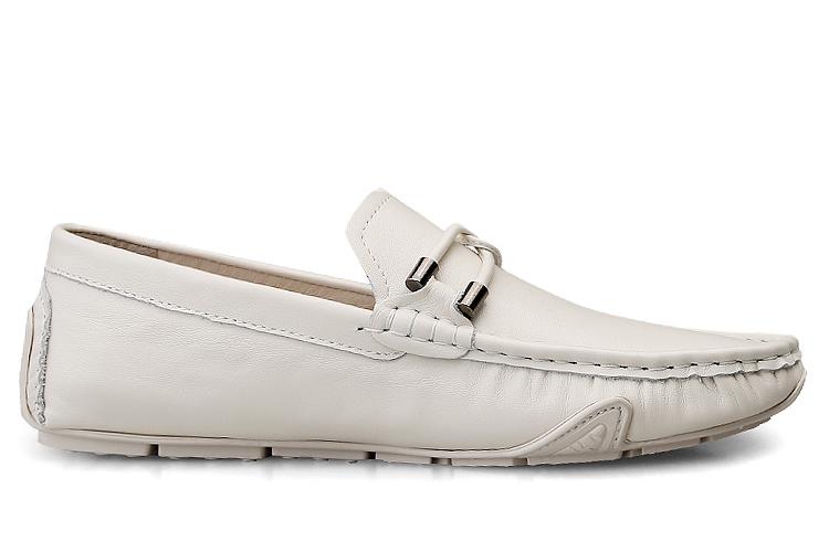 Мокасины мужские DCK FL51021 черно-белые, 44 EU