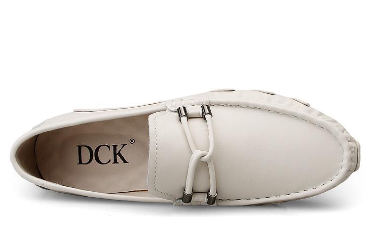 Мокасины мужские DCK FL51021 черно-белые, 44 EU