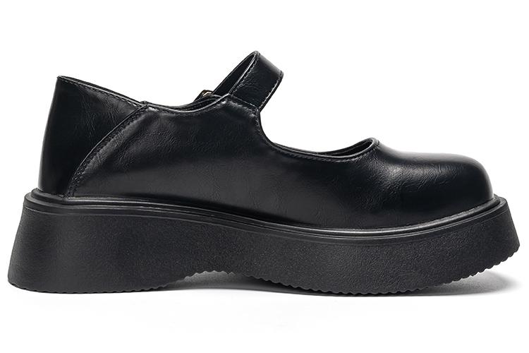Платформенные туфли женские WARRIOR Mary Jane черные, 40 EU