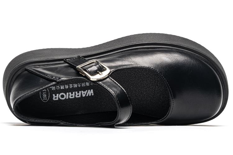 Платформенные туфли женские WARRIOR Mary Jane черные, 40 EU