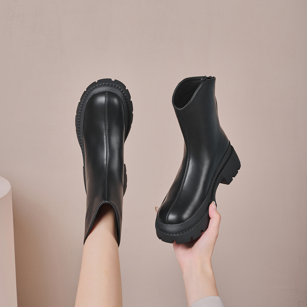 Полусапоги женские GEMEIQ 659559505 черные, 39 EU