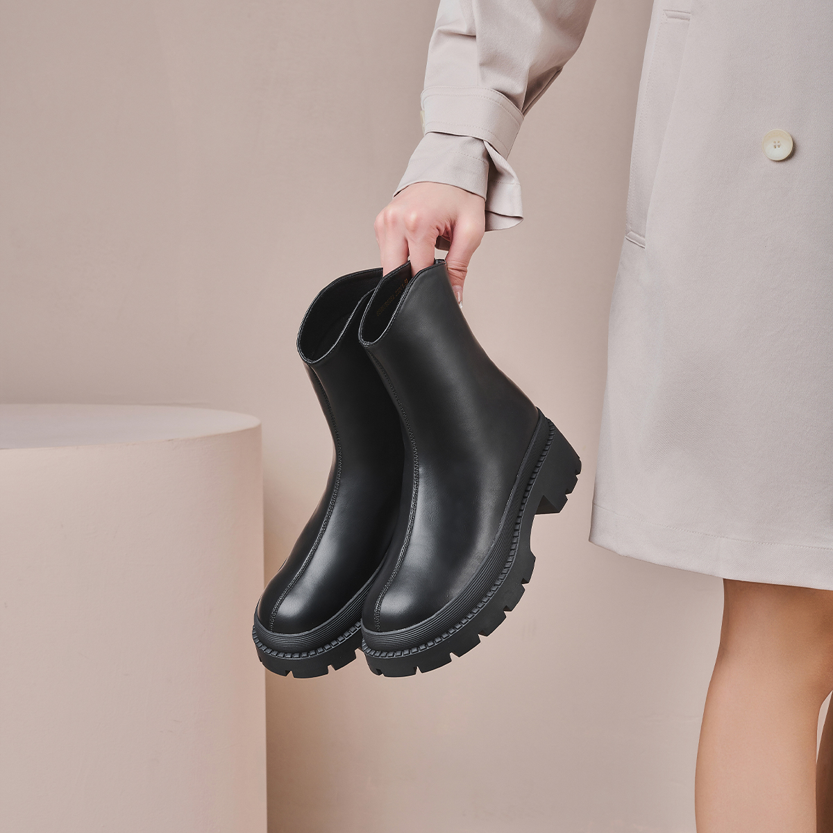 Полусапоги женские GEMEIQ 659559505 черные, 39 EU