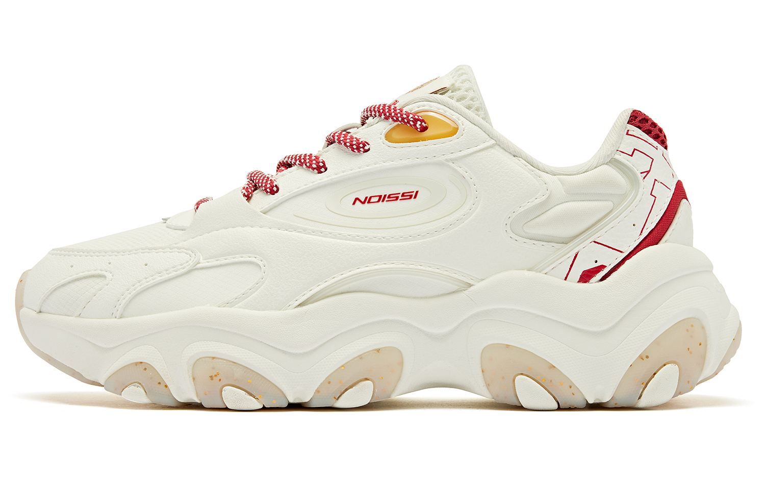 Кроссовки женские QIAODAN Elf Meowth бело-красные