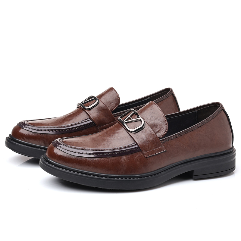 Лоферы мужские EGCHI CPZ98001 черные, 38 EU