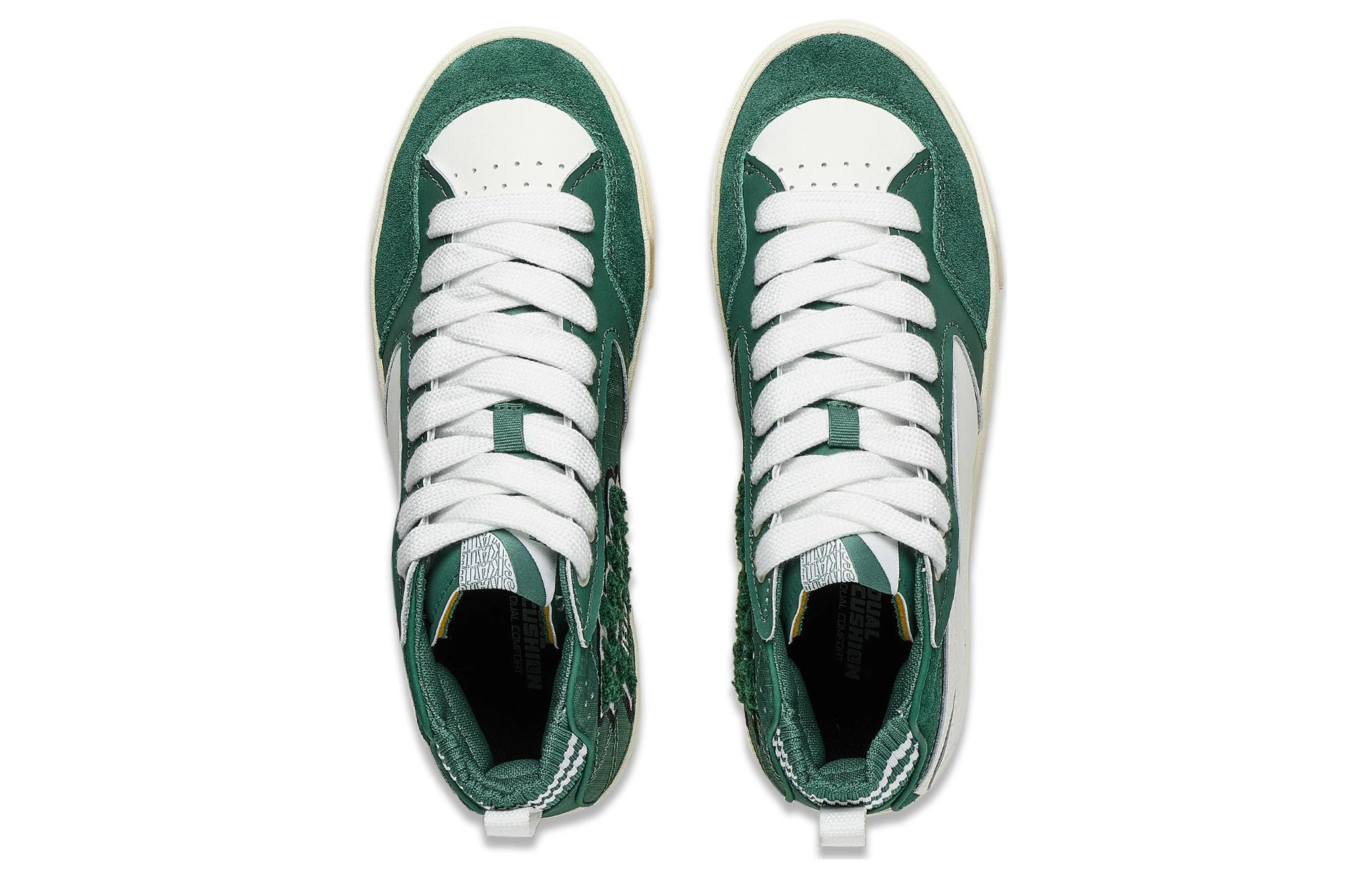 Кроссовки мужские LiNing Wave 180 VNTG зеленые и белые