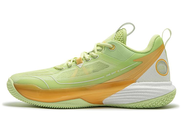Кроссовки мужские 361° ONE MOTION Wave Series светло-зелёный/желто-оранжевый