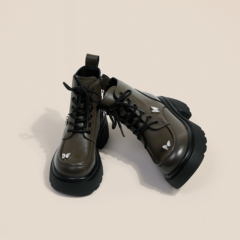 Ботинки женские Ouumeis Martin Boot черные