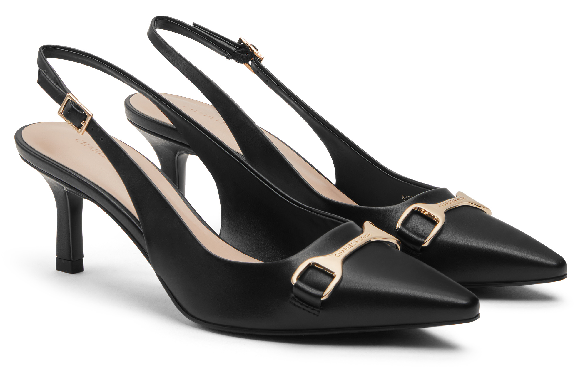 Сандалии женские CHARLES&KEITH CK1-61720178 черные, 36 EU