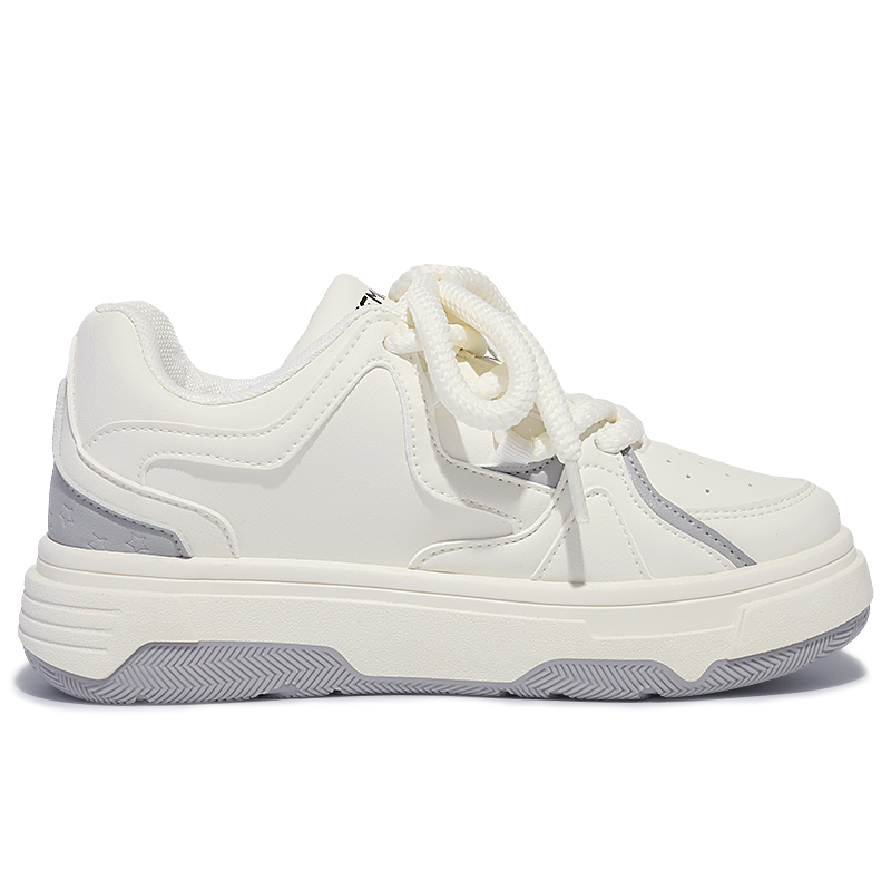 Кеды женские SNXR NBEB1005 белые с серебристыми вставками, 37 EU