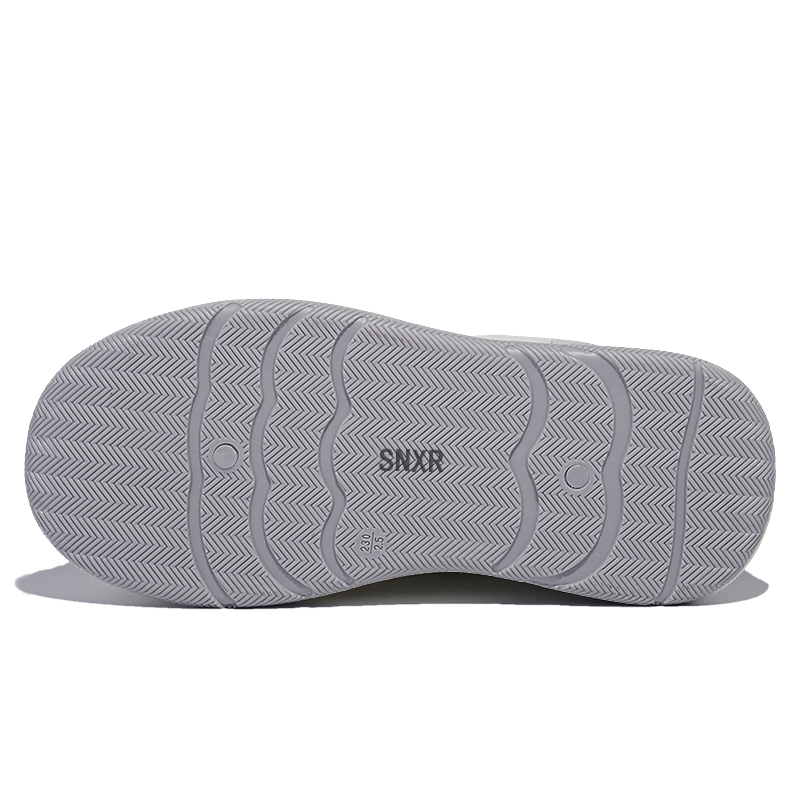 Кеды женские SNXR NBEB1005 белые с серебристыми вставками, 37 EU