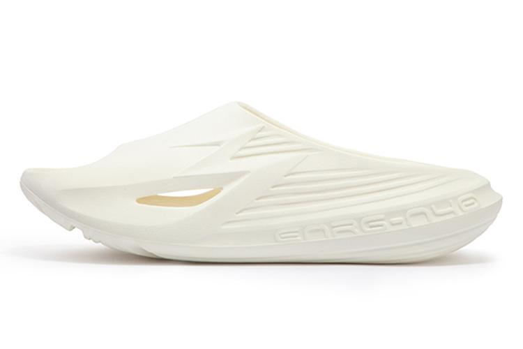 Шлепанцы унисекс 361° 672421104-1 белые и черные