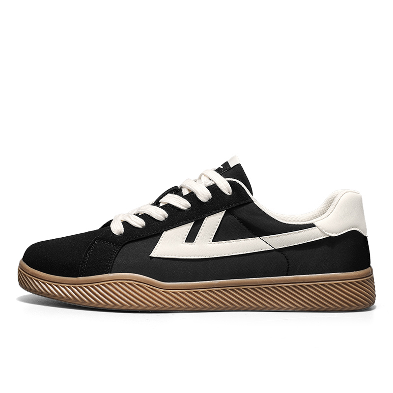 Кеды унисекс WARRIOR WXY-G507HJ06 черно-бежевые, 34 EU