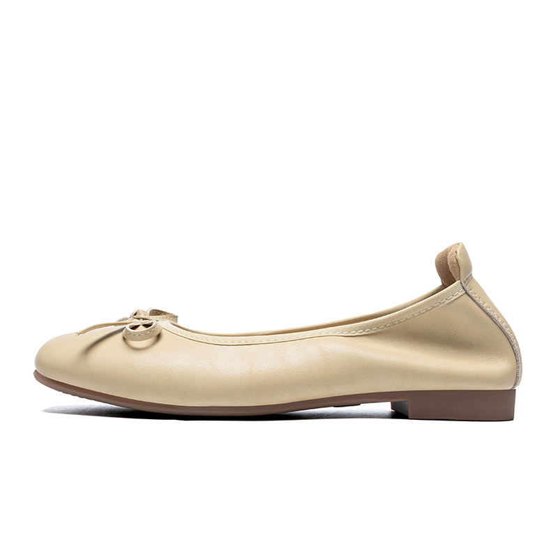 Балетки женские ZHR BK105 бежевые, 38 EU