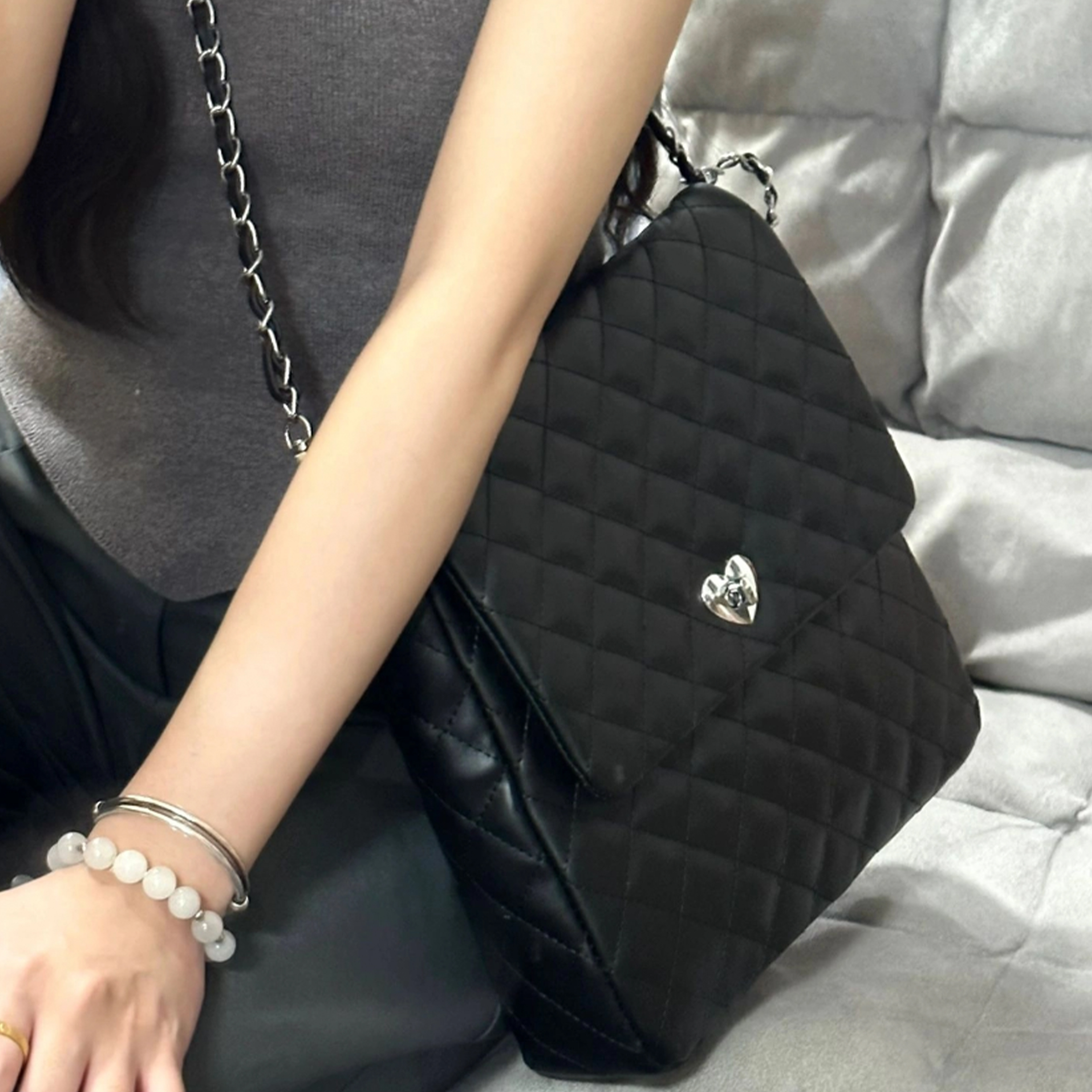 Сумка женская UNITE STAR Diamond Grid черная, белая, розовая