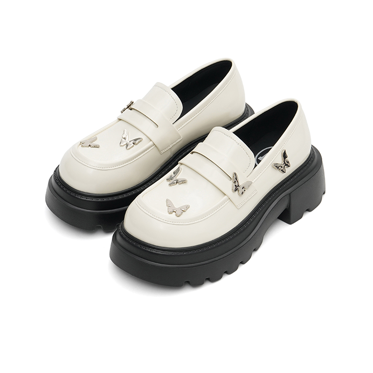 Лоферы женские MASOOMAKE MEA1XZ9971A, pearl white, 36 EU