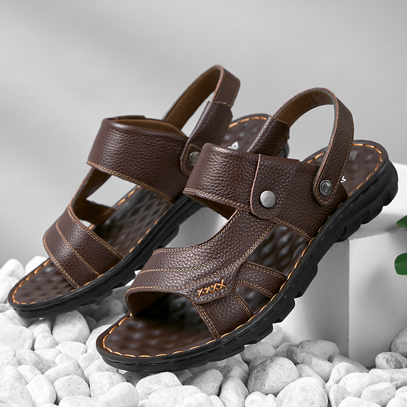 Сандалии мужские MEXICAN 119D10322V черно-коричневые, 40 EU