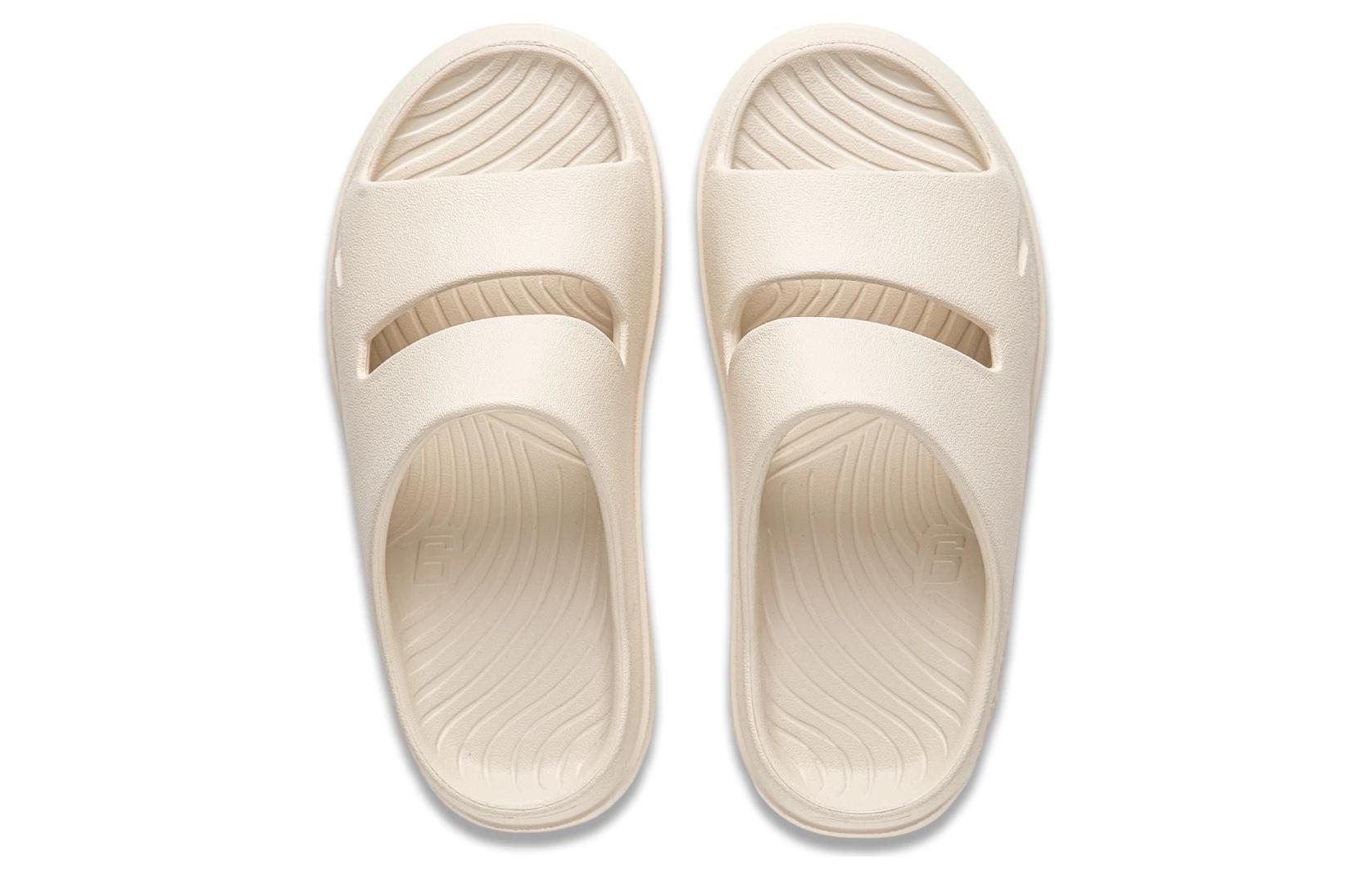 Шлепанцы унисекс LiNing Soft Clap бежевые, 43.5 EU