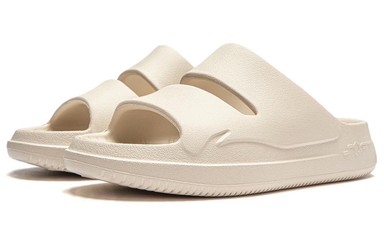 Шлепанцы унисекс LiNing Soft Clap бежевые, 43.5 EU