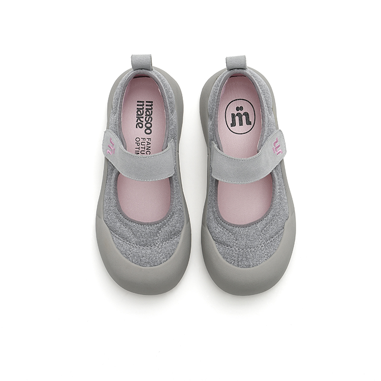 Туфли женские MASOOMAKE Puff Model Platform, цвет: linen gray, 37 EU
