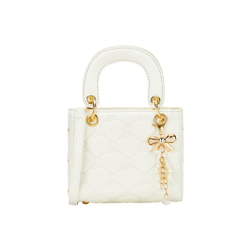 Сумка женская JANE KLAIN Lady Dior черно-белая/розовая