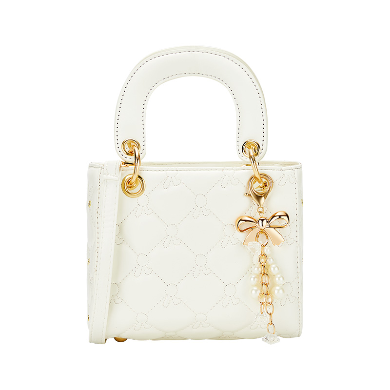 Сумка женская JANE KLAIN Lady Dior черно-белая/розовая