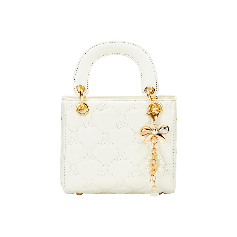 Сумка женская JANE KLAIN Lady Dior черно-белая/розовая