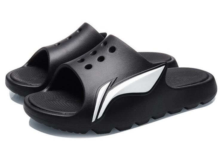 Шлепанцы мужские LiNing ABTR005-2 черно-белые, 41 EU